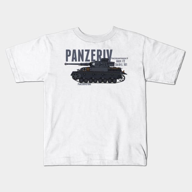 Panzer IV Ausf.F2 Kids T-Shirt by Panzerpicture